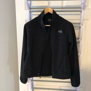 The North Face black fleece zip-up